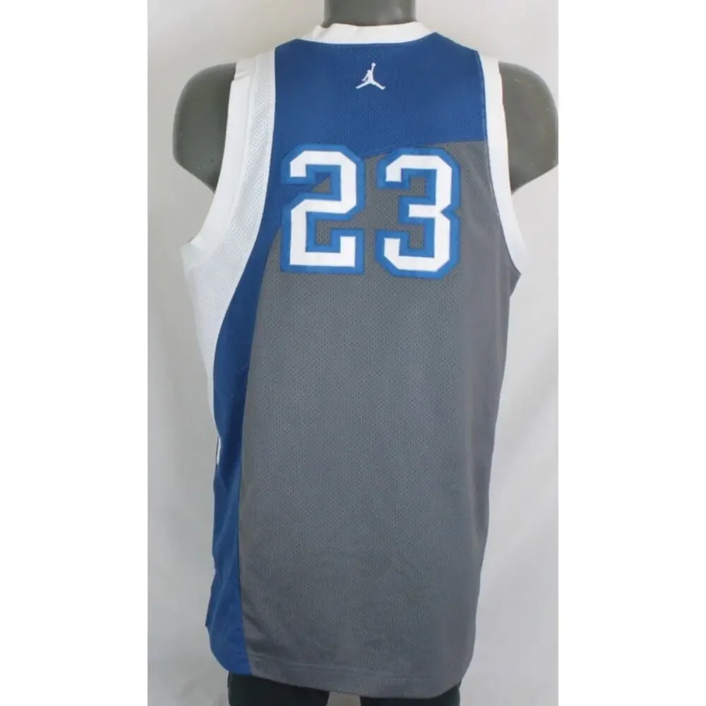 Vintage Jordan Y2K Jersey Spell Out Blue Mens L Basketball Tank